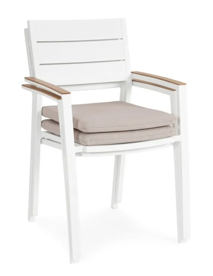 Bizzotto Sedie>SEDIA C-BR C-C ZELMAR BIANCO YK11