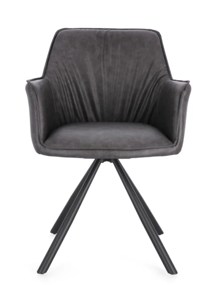 Bizzotto Sedie>SEDIA C-BR GIREV.BREVAL GRIGIO