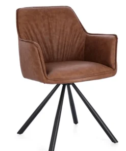 Bizzotto Sedie>SEDIA C-BR GIREV.BREVAL MARRONE CHIARO