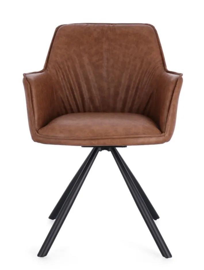 Bizzotto Sedie>SEDIA C-BR GIREV.BREVAL MARRONE CHIARO