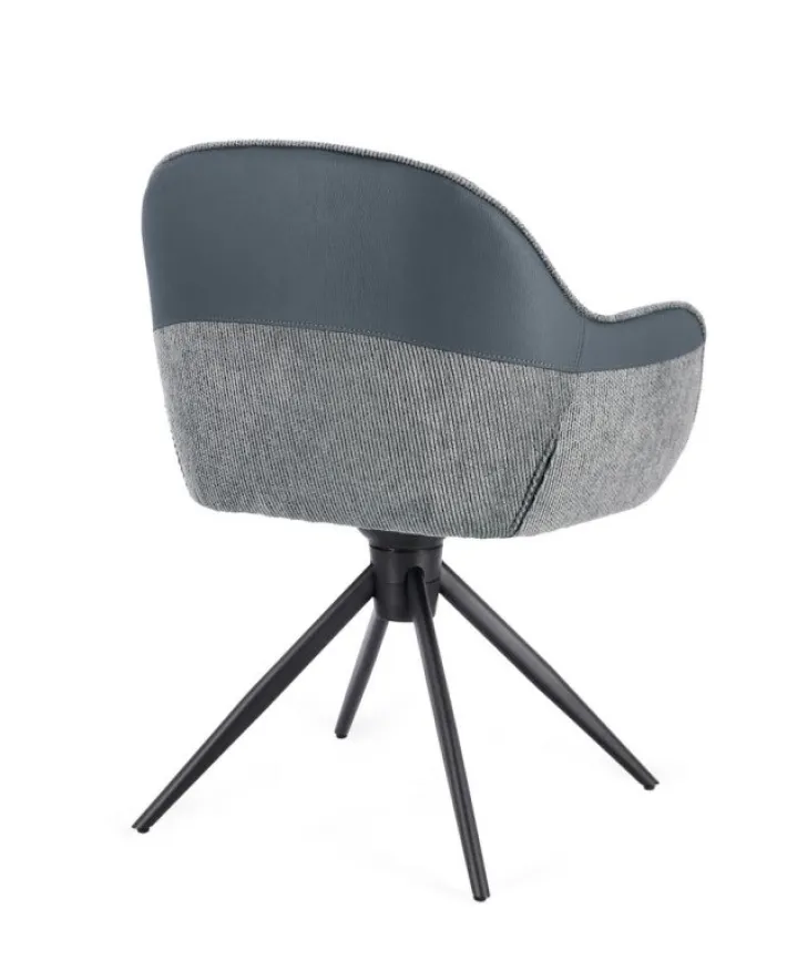 Bizzotto Sedie>SEDIA C-BR GIREVOLE ISOTTA GRIGIO