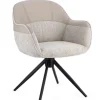 Bizzotto Sedie>SEDIA C-BR GIREVOLE ISOTTA BEIGE