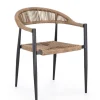 Bizzotto Sedie>SEDIA C-BR JANDIA ANTRACITE/NATURAL