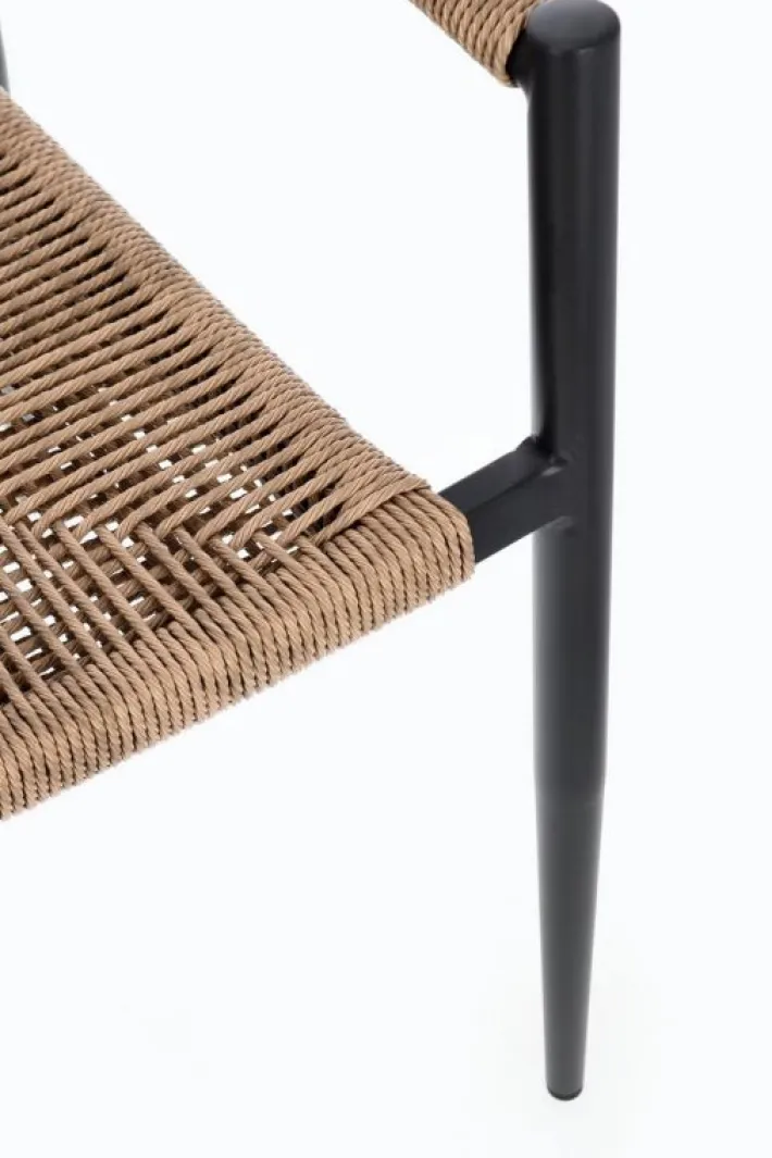 Bizzotto Sedie>SEDIA C-BR JANDIA ANTRACITE/NATURAL