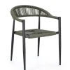Bizzotto Sedie>SEDIA C-BR JANDIA ANTRACITE/VERDE