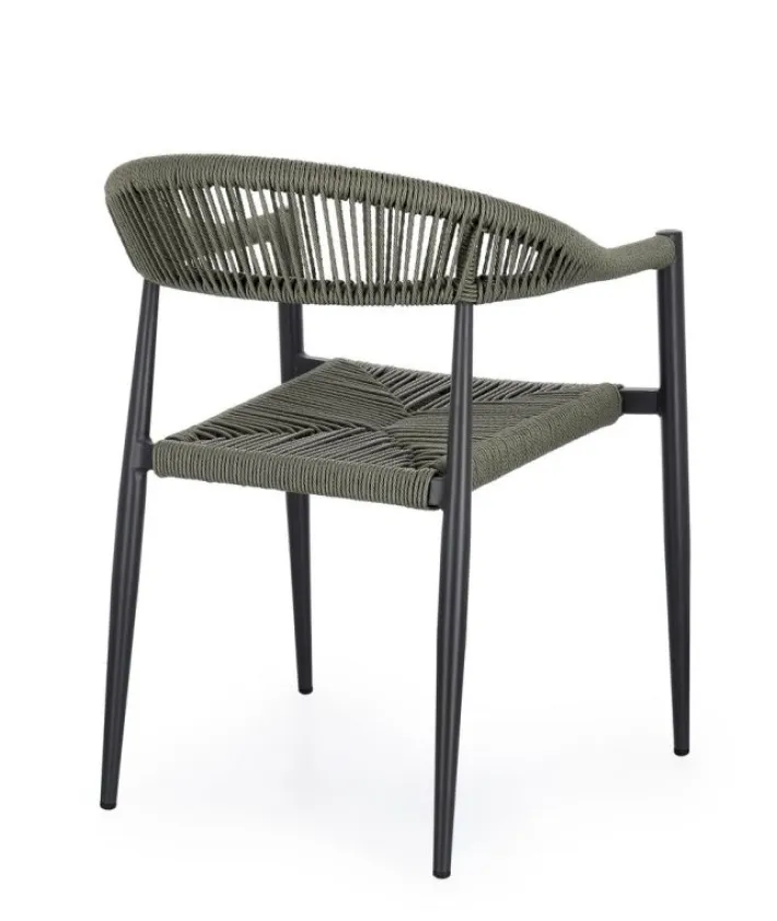 Bizzotto Sedie>SEDIA C-BR JANDIA ANTRACITE/VERDE