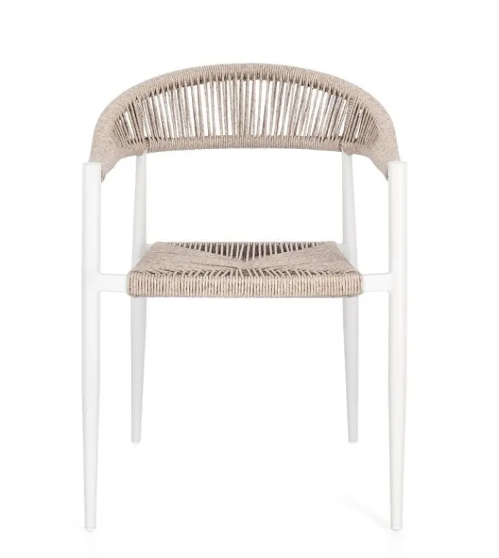 Bizzotto Sedie>SEDIA C-BR JANDIA BIANCO/BEIGE