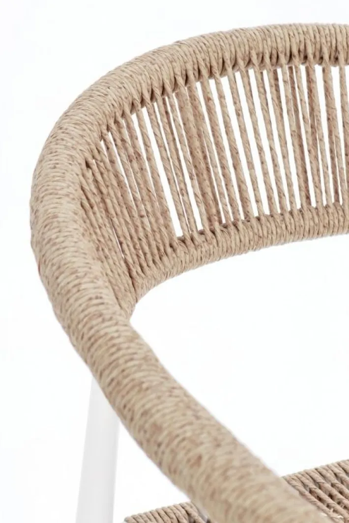 Bizzotto Sedie>SEDIA C-BR JANDIA BIANCO/BEIGE