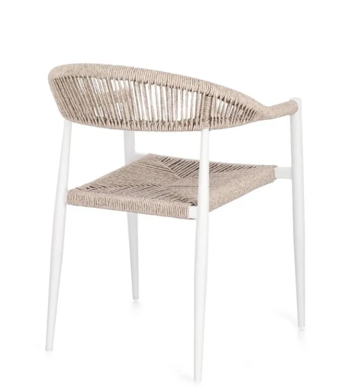 Bizzotto Sedie>SEDIA C-BR JANDIA BIANCO/BEIGE