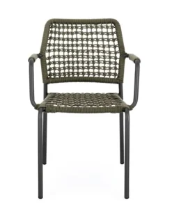 Bizzotto Sedie>SEDIA C-BR RAJADA ANTRACITE/VERDE