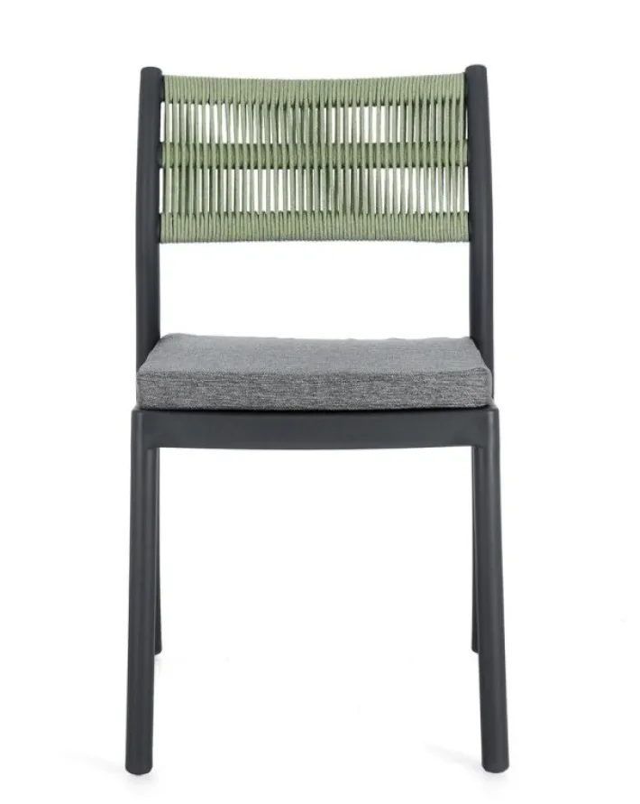 Bizzotto Sedie>SEDIA C-C ALVIN ANTRACITE/VERDE