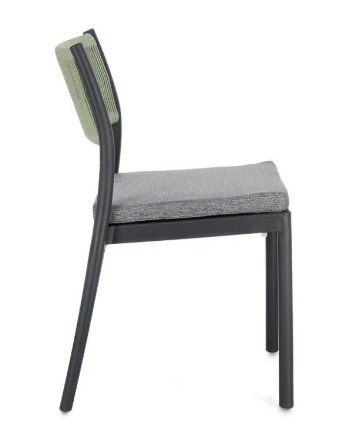 Bizzotto Sedie>SEDIA C-C ALVIN ANTRACITE/VERDE