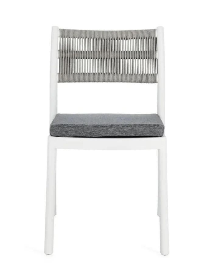 Bizzotto Sedie>SEDIA C-C ALVIN BIANCO/GRIGIO CHIARO