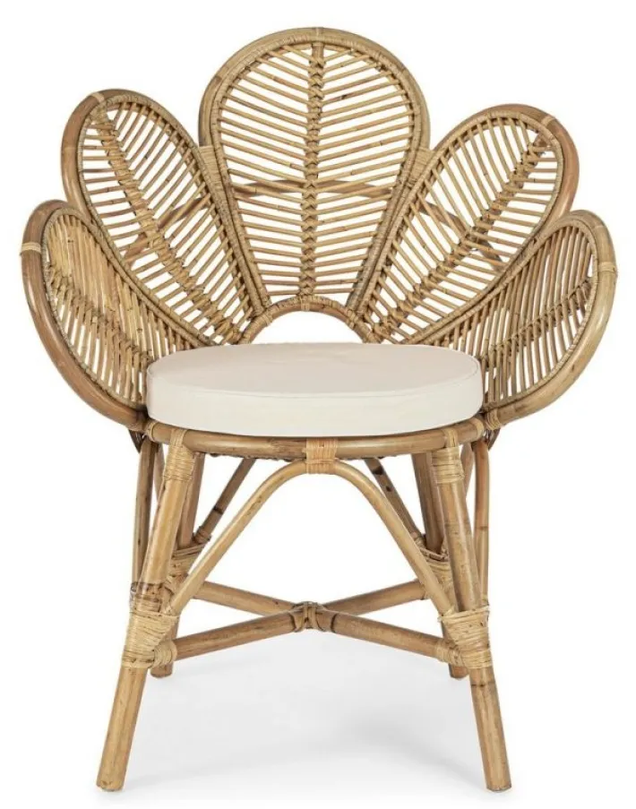 Bizzotto Sedie>SEDIA CON BRACCIOLI IN FIBRE NATURALI - FLORES
