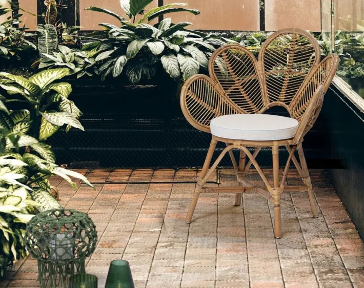 Bizzotto Sedie>SEDIA CON BRACCIOLI IN FIBRE NATURALI - FLORES
