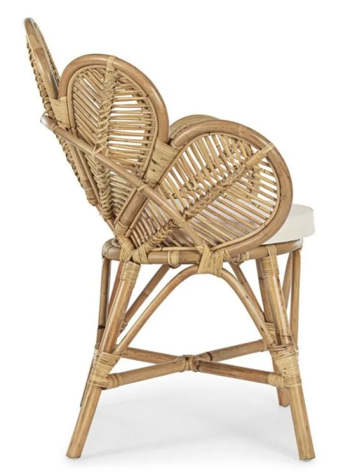 Bizzotto Sedie>SEDIA CON BRACCIOLI IN FIBRE NATURALI - FLORES