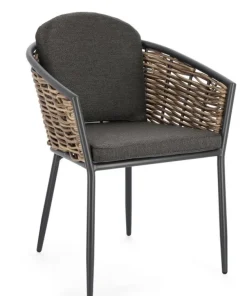Bizzotto Sedie>SEDIA CON CUSCINO ANTRACITE YK13 - MARIBELA
