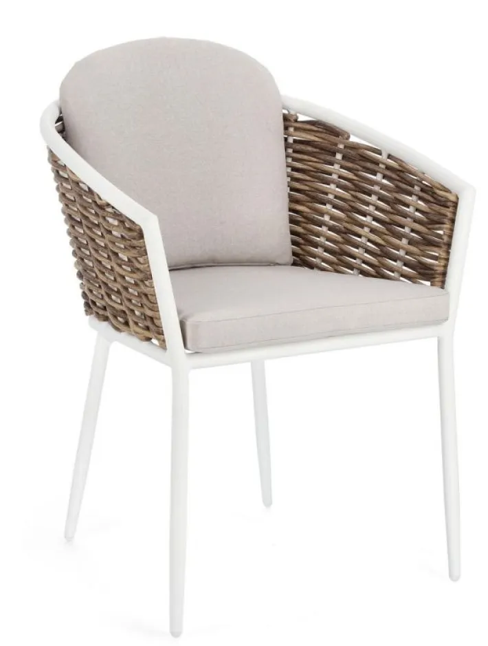 Bizzotto Sedie>SEDIA CON CUSCINO BIANCO YK11 - MARIBELA