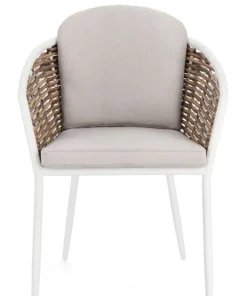 Bizzotto Sedie>SEDIA CON CUSCINO BIANCO YK11 - MARIBELA