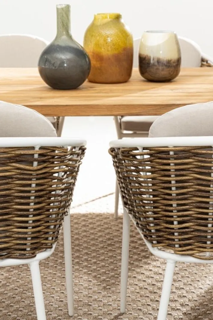 Bizzotto Sedie>SEDIA CON CUSCINO BIANCO YK11 - MARIBELA