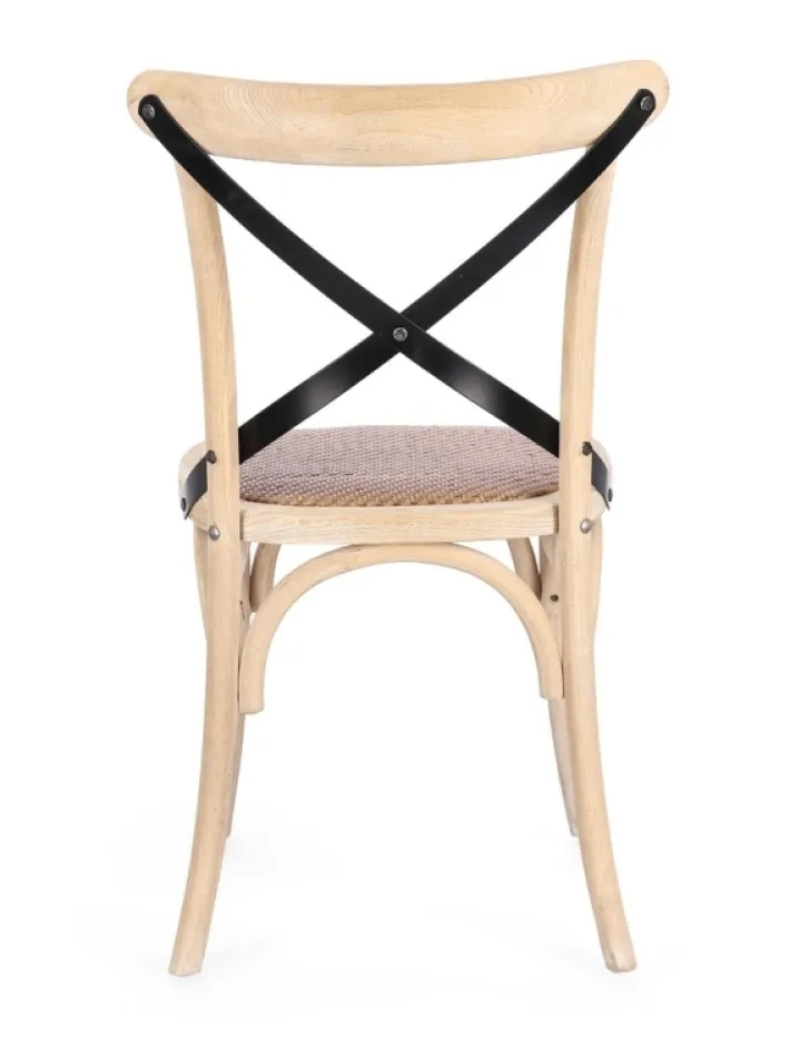 Bizzotto Sedie>SEDIA CROSS METAL W.WASH