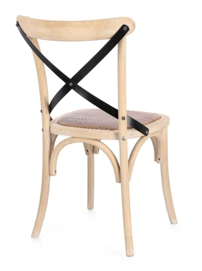 Bizzotto Sedie>SEDIA CROSS METAL W.WASH