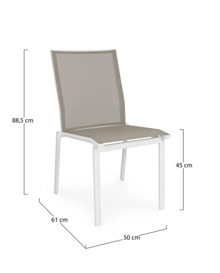 Bizzotto Sedie>SEDIA CRUISE BIANCO GK50