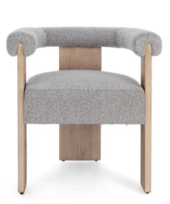 Bizzotto Sedie>SEDIA EFFETTO BOUCLE' NATURALE GRIGIO - AGAPE