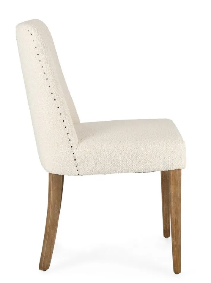 Bizzotto Sedie>SEDIA EFFETTO BOUCLE' NATURALE - BEATRIZ
