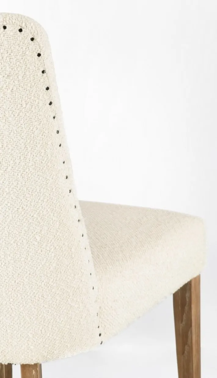 Bizzotto Sedie>SEDIA EFFETTO BOUCLE' NATURALE - BEATRIZ
