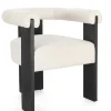 Bizzotto Sedie>SEDIA EFFETTO BOUCLE' NERO NATURALE - AGAPE
