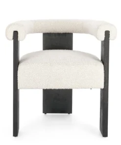 Bizzotto Sedie>SEDIA EFFETTO BOUCLE' NERO NATURALE - AGAPE