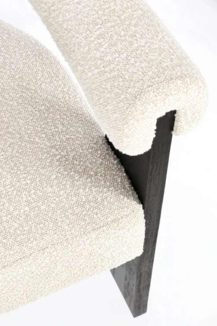 Bizzotto Sedie>SEDIA EFFETTO BOUCLE' NERO NATURALE - AGAPE