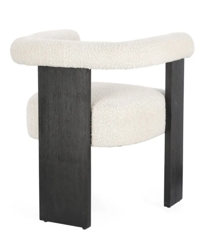 Bizzotto Sedie>SEDIA EFFETTO BOUCLE' NERO NATURALE - AGAPE