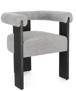 Bizzotto Sedie>SEDIA EFFETTO BOUCLE' NERO GRIGIO - AGAPE