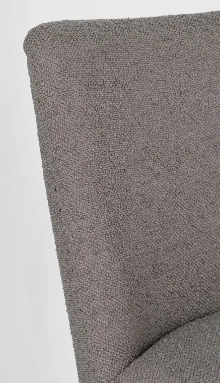Bizzotto Sedie>SEDIA EFFETTO BOUCLE' GRIGIO - BEATRIZ