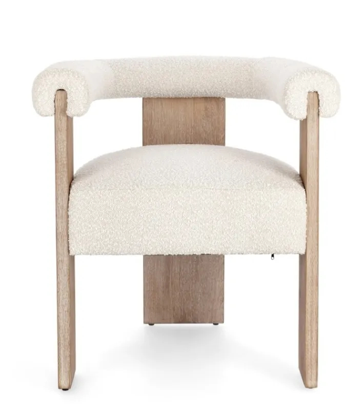 Bizzotto Sedie>SEDIA EFFETTO BOUCLE' NATURALE - AGAPE