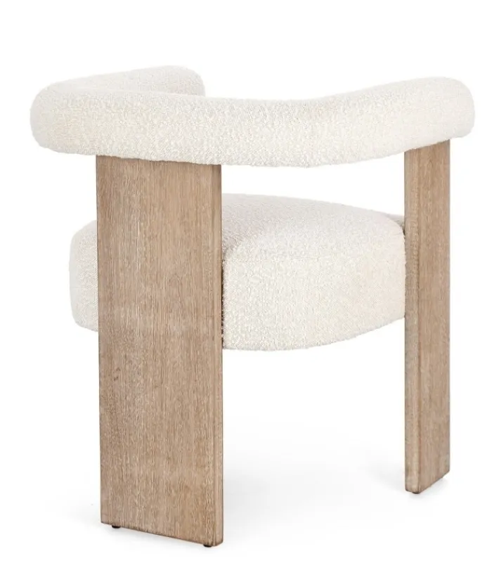 Bizzotto Sedie>SEDIA EFFETTO BOUCLE' NATURALE - AGAPE