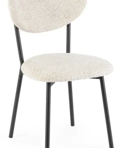 Bizzotto Sedie>SEDIA EFFETTO BOUCLE' NATURALE - LUDMILLA
