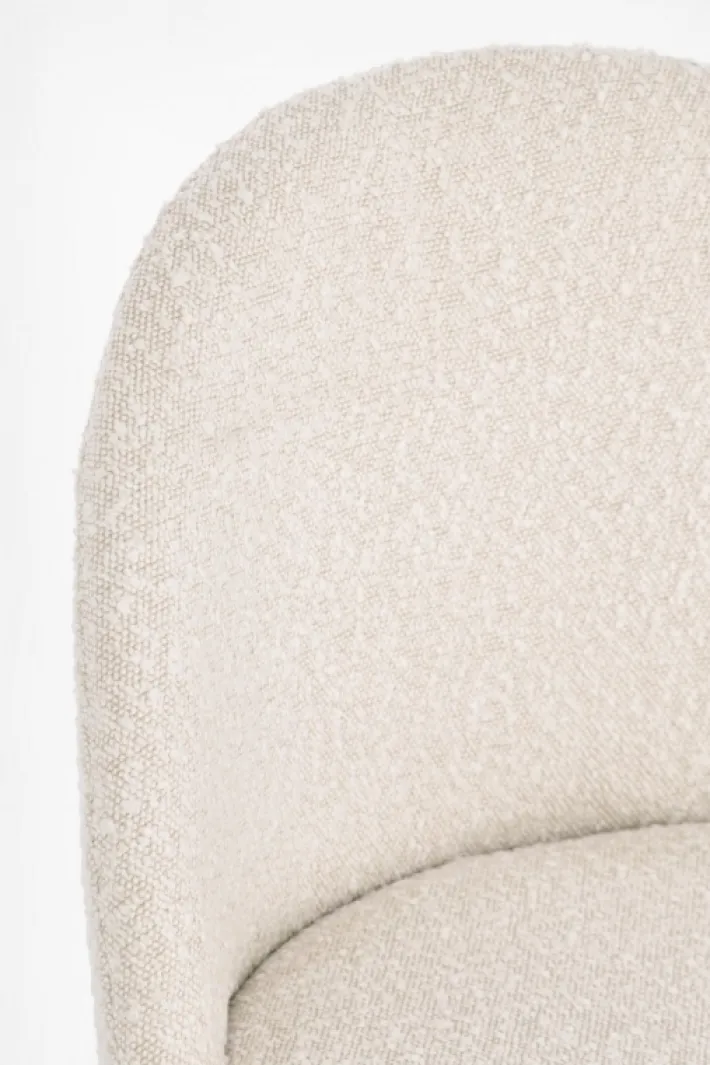 Bizzotto Sedie>SEDIA EFFETTO BOUCLE' ORO/AVORIO - TANYA