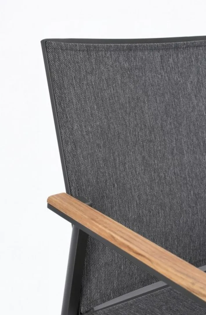 Bizzotto Sedie>SEDIA IN ALLUMINIO ANTRACITE GK52 - CAMERON