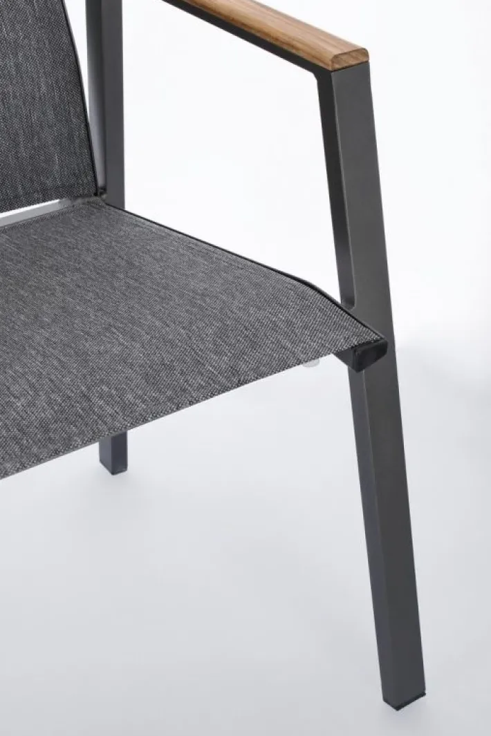 Bizzotto Sedie>SEDIA IN ALLUMINIO ANTRACITE GK52 - CAMERON