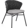 Bizzotto Sedie>SEDIA IN ALLUMINIO ANTRACITE QS22/GRAPHITE - HARLOW