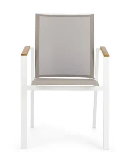 Bizzotto Sedie>SEDIA IN ALLUMINIO BIANCO GK50 - CAMERON