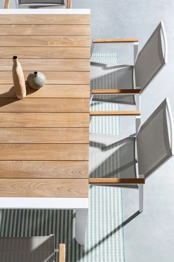 Bizzotto Sedie>SEDIA IN ALLUMINIO BIANCO GK50 - CAMERON