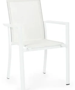 Bizzotto Sedie>SEDIA IN ALLUMINIO IMPILABILE BIANCO CX21 - KONNOR