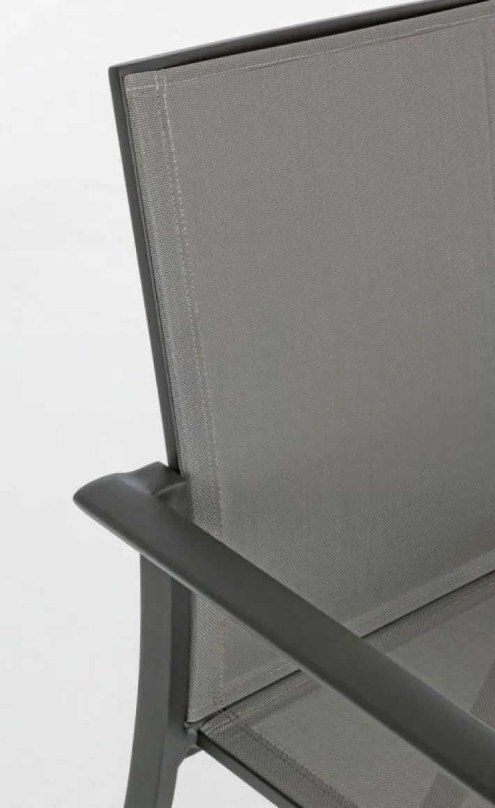 Bizzotto Sedie>SEDIA IN ALLUMINIO IMPILABILE ANTRACITE CX23 - KONNOR