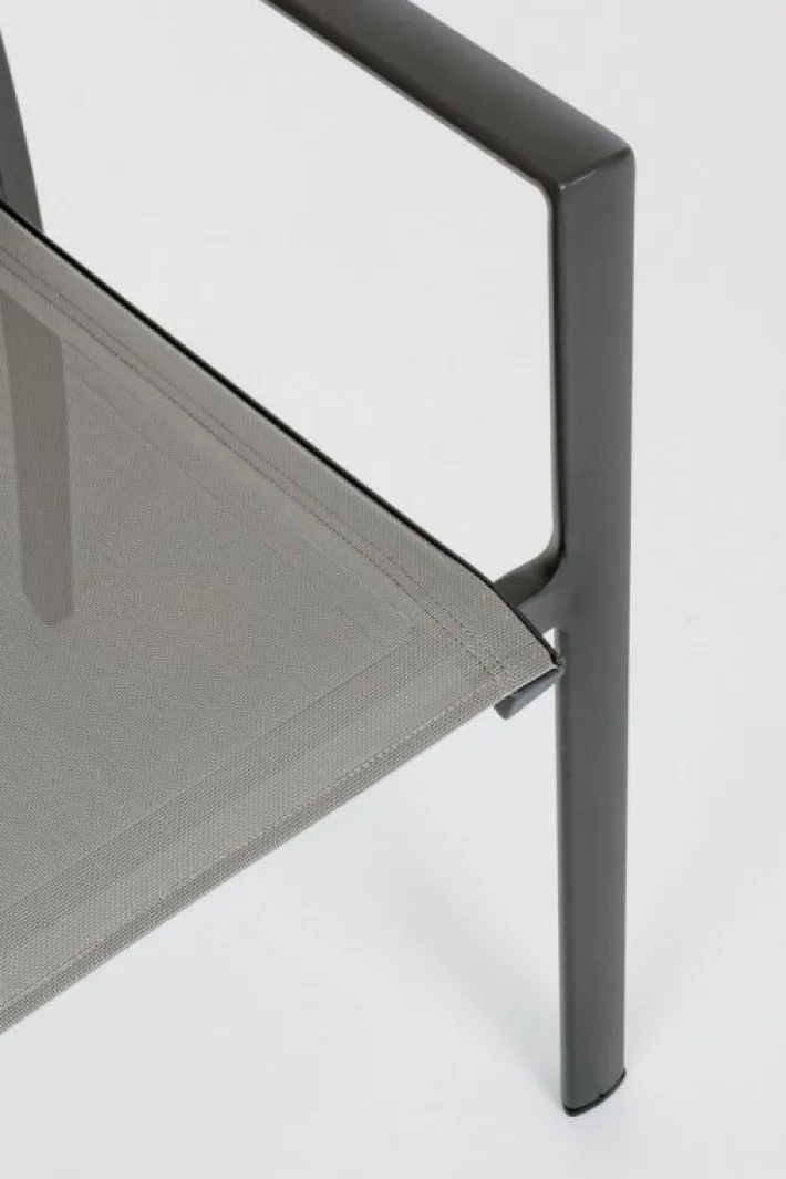 Bizzotto Sedie>SEDIA IN ALLUMINIO IMPILABILE ANTRACITE CX23 - KONNOR