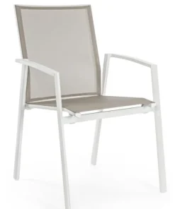 Bizzotto Sedie>SEDIA IN ALLUMINIO IMPILABILE BIANCO GK50 - CRUISE