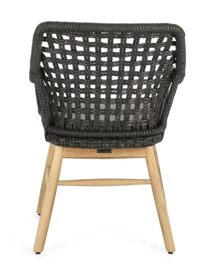 Bizzotto Sedie>SEDIA IN ALLUMINIO NERA - WILSON